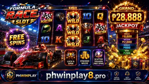 phwin slot login: PHWIN slot scene with crowns, bells, gems and lightning details gathering across the reels