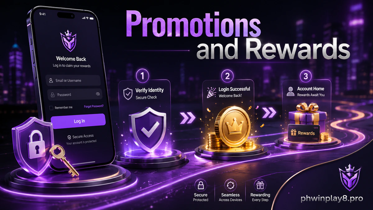 PHWIN promotion feature artwork in the blue-and-gold site style