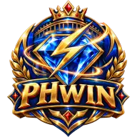 PHWIN crowned lightning brand icon
